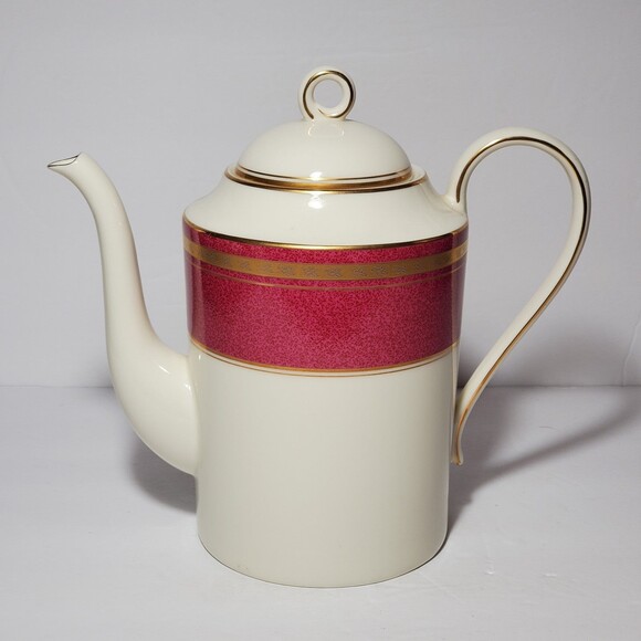 Oscar De La Renta Coffee Pot Imperial Ruby - Picture 1 of 7